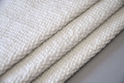 Heat-resistant ceramic fibre fabric